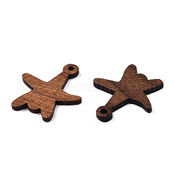 Natural Walnut Wood Pendants&nbsp;WOOD-T023-25