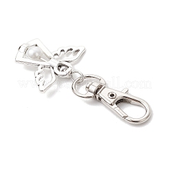 Alloy & Glass Pearl Angel Pendant Decorations&nbsp;X-HJEW-JM03493