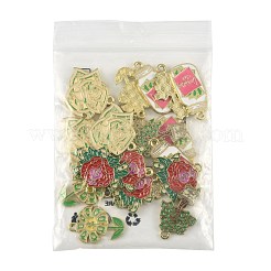 20Pcs 5 Styles Alloy Enamel Pendants&nbsp;ENAM-FS0004-48