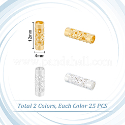50Pcs 2 Colors Brass Beads&nbsp;FIND-UN0016-82