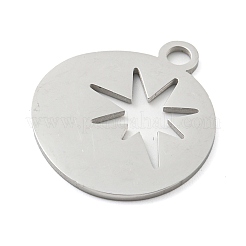 Non-Tarnish 304 Stainless Steel Pendants&nbsp;STAS-B056-26P-03