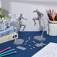 2Pcs 2 Styles PVC Human Drawing Model Figure Figurine Set&nbsp;DJEW-OC0003-92