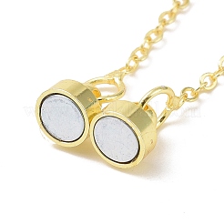 Brass Magnetic Clasp with Cable Safety Chain&nbsp;X-KK-F839-035G