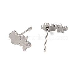 304 Stainless Steel Stud Earring Findings&nbsp;SA-CBAAD0D-03P