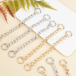 6Pcs 2 Color Aluminum Curb Chain Strap&nbsp;FIND-NB0001-67