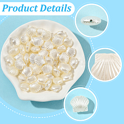 200Pcs ABS Imitation Pearl Beads&nbsp;OACR-LT0001-10