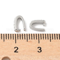 304 Stainless Steel Ice Pick Pinch Bails&nbsp;STAS-L022-496P-05