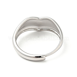 Non-Tarnish 304 Stainless Steel Heart Adjustable Ring for Women&nbsp;RJEW-I085-20P