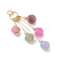 Natural Multicolor Tourmaline Dangling Pendants&nbsp;PALLOY-JF05184