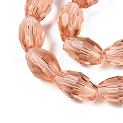 Transparent Glass Beads Strands&nbsp;EGLA-A037-T6x8mm-D06