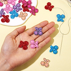 24Pcs 6 Colors Cherry Rhinestone Patches&nbsp;PATC-TA0001-06