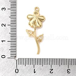 Brass Micro Pave Cubic Zirconia Pendants&nbsp;KK-H089-11G