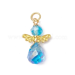 Electroplate Glass Pendants&nbsp;PALLOY-JF03508-01