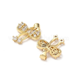Brass Micro Pave Cubic Zirconia Pendants&nbsp;KK-Q068-06G