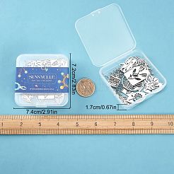 20Pcs 10 Style 201 Stainless Steel Pendants&nbsp;STAS-SC0003-11