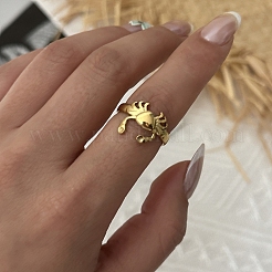 Brass Cuff Open Rings&nbsp;KK-CBA8D1E-03A-G