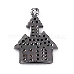 Rack Plating Brass Cubic Zirconia Pendants&nbsp;KK-D031-05B