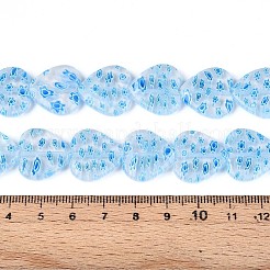 Handmade Millefiori Glass Beads Strands&nbsp;LAMP-T021-29D