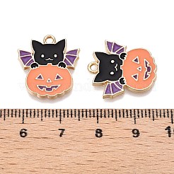 Halloween Theme Rack Plating Alloy Enamel Pendants&nbsp;X-ENAM-N056-362