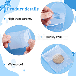 100Pcs 2 Styles Dustproof PVC Commemorative Coin Storage Envelope Bags for Jewelry&nbsp;ABAG-PH0001-49