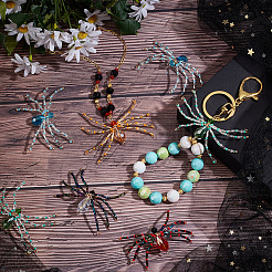 10Pcs MIYUKI Seed & Glass Beaded Pendants&nbsp;FIND-SC0009-97