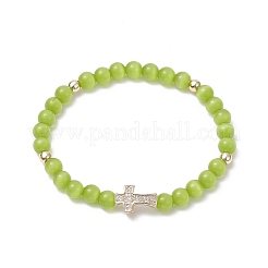 Glass Cat Eye Beaded Bracelets&nbsp;BJEW-JB09368