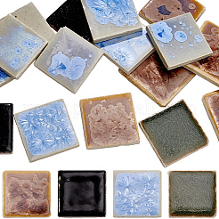 500G Square Porcelain Cabochons Mosaic Pieces Sets&nbsp;PORC-SP0001-26