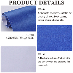 2M Velvet Book Covers&nbsp;DIY-WH0491-88A-05