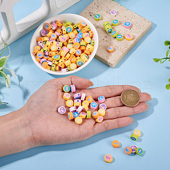 200Pcs Printed Handmade Polymer Clay Beads&nbsp;CLAY-TA0002-11