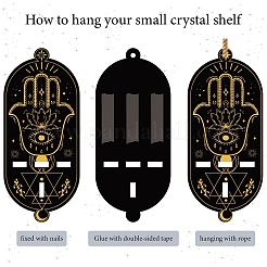 DIY Oval Poplar Wood Wall Display Stand Decorations&nbsp;DJEW-CN0001-19B