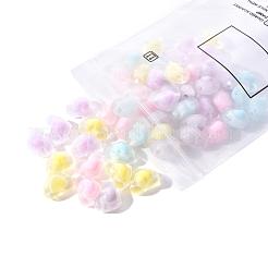50Pcs 5 Colors Transparent Acrylic Beads&nbsp;TACR-CC0001-02