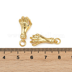 Brass Micro Pave Cubic Zirconia Pendants&nbsp;KK-C093-01E-G
