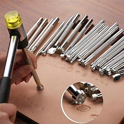Leather Carving Printing Tool Sets&nbsp;TOOL-H007-01P