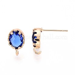 Brass Stud Earring Findings&nbsp;KK-S365-004A