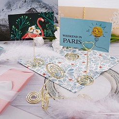 16Pcs 4 Style Carbon Steel Name Card Holder&nbsp;AJEW-SZ0001-78