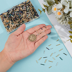 1998Pcs 9 Style Glass Twisted Bugle Beads&nbsp;SEED-PH0001-38
