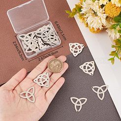 40Pcs 2 Style 304 Stainless Steel Pendants&nbsp;STAS-CN0001-20