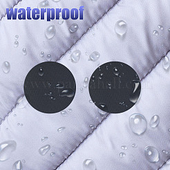 Rectangle with Round & Oval Pattern Self-adhesive Nylon Applique&nbsp;PATC-WH0007-33A