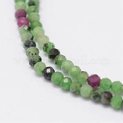 Natural Ruby in Zoisite Beads Strands&nbsp;G-E351-02