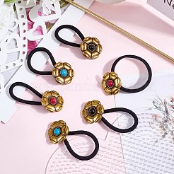6Pcs 3 Colors Alloy Hair Ties&nbsp;DIY-CY0001-80A