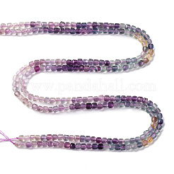 Gradient Color Natural Colorful Fluorite Beads Strands&nbsp;G-NH0034-A01-01