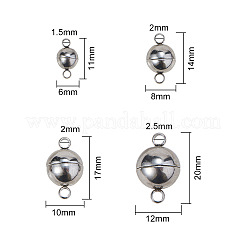 304 Stainless Steel Magnetic Clasps&nbsp;STAS-CJ0001-74