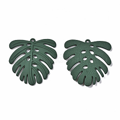 Spray Painted Alloy Pendants&nbsp;X-PALLOY-T077-117B-RS