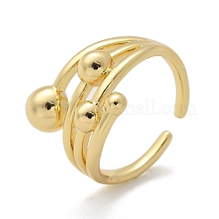 Brass Cuff Rings&nbsp;RJEW-C120-20G