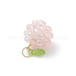 Electroplat Glass Pendants&nbsp;PALLOY-MZ00861-01