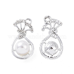 Alloy Rhinestone Pendants&nbsp;ALRI-C008-61P