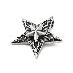 Retro 304 Stainless Steel Pendants&nbsp;STAS-Z095-01AS