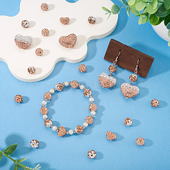 38Pcs Handmade Polymer Clay Rhinestone Beads&nbsp;CLAY-BT0001-14