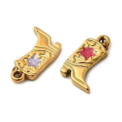 304 Stainless Steel Enamel Pendants&nbsp;STAS-B097-26G-06