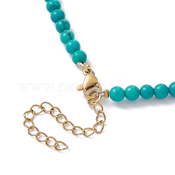 Horse Eye Alloy Enamel Pendant Necklace&nbsp;NJEW-JN04389